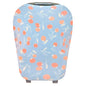 Copper Pearl Multi-Use Cover: Car Seat Covers, Nursing Cover, and Stroller Cover for Sun - Stretchy Fabric, All-Season Use, Stylish Designs, Easy Access for Moms - Clementine