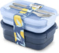 Ello 2-Pack Lunch Stack Plastic Food Storage Container Bento Box