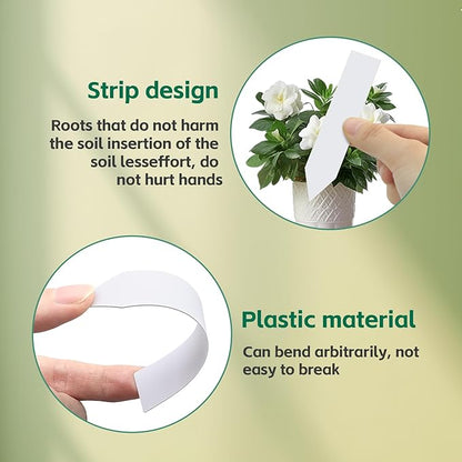 Plant Markers Garden Labels 360 Pcs Plastic Plant Labels Name Tags with Permanent Marking Pen for Seedlings Outdoor Nursery Garden Identification Stakes Tags Pot Marker White Color
