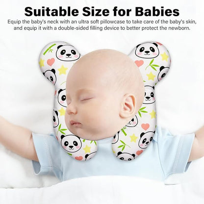 Baby Neck Pillow - Upgraded Baby Support Travel Head Pillow, Portable Headrest for Toddlers & Children for Car Rides, Planes, Road Trips (A9)