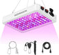 Upgraded BW1000 LED Grow Lights Double Chips Full Spectrum for Greenhouse and Indoor Plant Veg and Flower Growing [White]