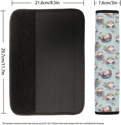 Seat Belt Cover Pad Cute Otter Car Seat Belt Shoulder Pad Seat Belt Shoulder Strap Pad Car Seat Belt Shoulder Protector Car Seat Shoulder Strap Pads 4 Pack Seat Belt Cover Car Accessories