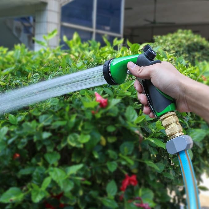 STYDDI Brass Full Flow Garden Hose Quick Connect Fittings, Full Port Solid Brass Outdoor Water Hose Quick Disconnect Connector Coupler with Male and Female - 6 Male and 3 Female
