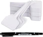 200pcs 4 Inch T-Type Plant Name Tags - Waterproof Plastic Garden Labels with Permanent Marking Pen