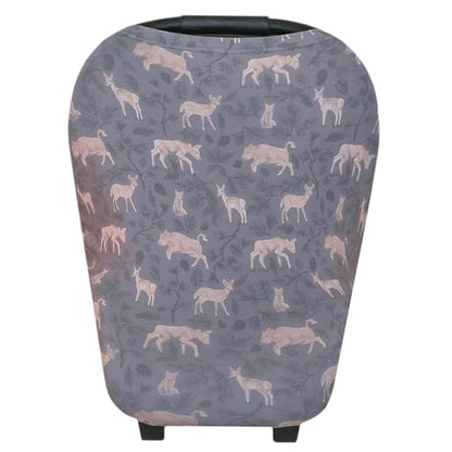 Copper Pearl Multi-Use Cover: Car Seat Covers, Nursing Cover, and Stroller Cover for Sun - Stretchy Fabric, All-Season Use, Stylish Designs, Easy Access for Moms - Timber
