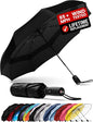 REPEL Windproof Travel Umbrella - Compact & Withstands Winds up to 85MPH , Strongest Premium Auto Folding Umbrella for Rain and Sun - Durable, Light & Portable for Women & Men , Fits Backpack & Cars