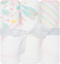 Hooded Baby Towels 3-Pack – Soft Baby Bath Towels with Hood for Newborns & Toddlers, Baby Hooded Towel Set, 30" x 26" (Baby Unicorn)