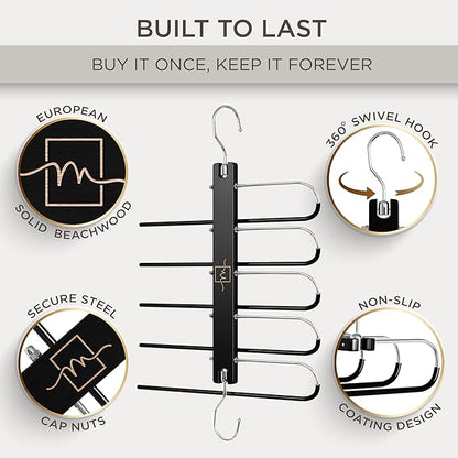 MORALVE Pants Hangers Space Saving