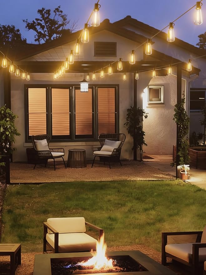 Svater Outdoor String Lights 300 FT, LED Patio Lights Outside with 156 Shatterproof G40 Bulbs, Dimmable Hanging Globe Lighting for Bistro Backyard Cafe Market Porch