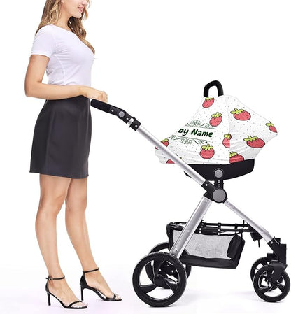 Baby Car Seat Stroller Cover Nursing Cover New Mom Breastfeeding Scarf Soft Stretchy Infant Carrier Cover Car Canopy Coverage