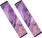 Seat Belt Cover,Purple Marble Soft Car Seat Belt Pad Cover Seat Belt Shoulder Pads for Adults Kids Set of 2 Universal Fit