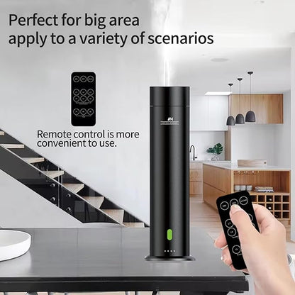 Waterless Essential Oil Diffuser - Home Luxury Scent Diffuser - Remote Control Antal Hayat Cordless Rechargeable Diffuser - 5000 sq. ft Coverage - Essential Oil Diffuser App Control Rechargeable
