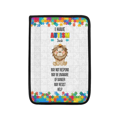 I Have Autism Dinosaur Personalized Name Autism Awareness Seat Belt Covers Special Need Autistic Car Seat Belt Covers for Kid Children Medical Alert 17