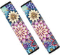 UNICEU Boho Flower Bright Blossom 2 Packs Car Seatbelt Pads Covers for Women Girls, Neoprene Comfortable Car Safety Seatbelt Pads Cover