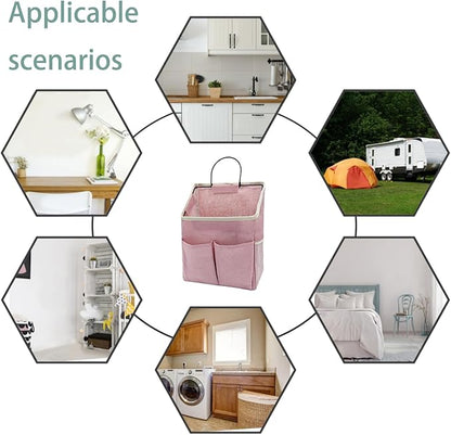 2pcs Wall Hanging Storage Bag, Wall Hanging Organizer Bags