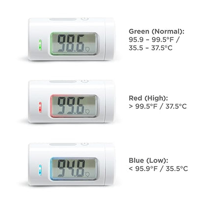 Munchkin Forehead Baby Thermometer for Newborns, Kids and Adults, No Touch, Infrared, Fast 1 Second Digital Reading, Travel Case, White