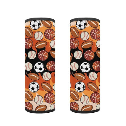 Biyejit Balls Pattern 2 Pieces Set Seat Belt Cover for Kids, Soft Anti-Skid Seat Belt Cushion for Children, Car Seat Belt Pads Cover for Boys Teens