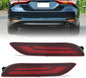 Nilight Rear Bumper Tail Light Compatible with 2018 2019 2020 2021 2022 2023 2024 2025 Toyota Camry Smoke Lens LED Reflector Rear Bumper Lamps Brake Turn Signal Sequential Flashing Driving Taillights