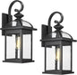 Darkaway 2pcs Outdoor Lights Fixtures Wall Mount, Large 22inch Outdoor Wall Sconce Lights with Seeded Glass Waterproof Outside Exterior Lights Fixture for House Front Porch Patio