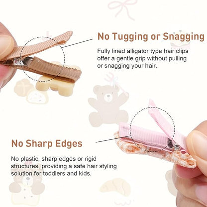 Hair Clips for Girls 19 Pcs Assorted Barrettes for Kids Spring Flower Bows Heart Cute Hair Accessories for Little Girls Teens Toddlers Child Kids Gifts