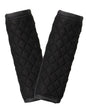 Car Seat Belt Pads 2 Pack for Baby Kids, Soft Reversible Car Seat Shoulder Strap Cover Pads, Seat Neck Strap Covers for Stroller, Carrier, Pushchair - Black