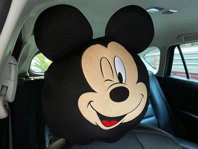 Mickey Mouse Car Seat Cover with Headrest Cover (Mickey Fun Collection)