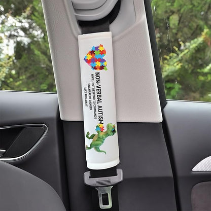 Autism Belt Covers, Car Seat Belt Covers, Sensory Friendly Design for Special Needs People, Autism Support Gift for Family Travel