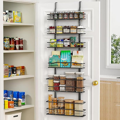 Moforoco 6-Tier Over The Door Pantry Organizer, Pantry Organization and Storage