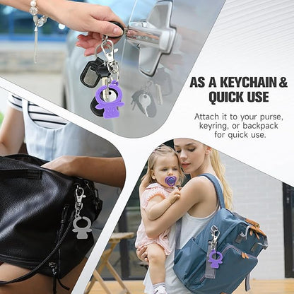 MORLIKE LIVING Silicone Buckle Release Tool, Unbuckle Assistant, Easy Buckle Release Aid for Parents and Caregivers to Unbuckle (Purple-Grey)