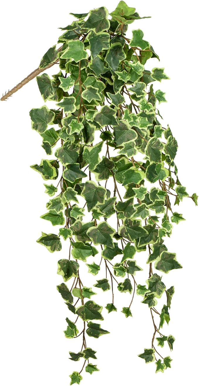 Hollyone Artificial Hanging Plants 35.4" Fake Ivy Vine Faux Ivy Leaves Fire and UV Resistant Hanging Plant Wall Greenery for House Room Patio Indoor Outdoor Home Shelf Office Wedding Decor