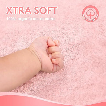 TBEZY Baby Hooded Towel with Unique Animal Design Ultra Soft Thick Cotton Bath Towel for Newborn (Bunny)