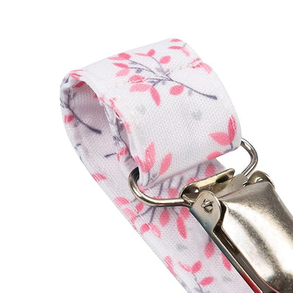 Babygoal Floral Pacifier Clips, 6 Pack Pacifier Holder Clips 6MP21