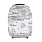 Personalized Cute Elephant Baby Car Seat Covers with Name, Custom Multiuse Nursing Breastfeeding Car seat Canopy, Infant Stroller Covers for Newborn Girl Boy, Ultra-Soft Breathable, Nursing Scarf