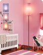 Dimmable Pink Floor Lamp for Living Room with Remote and Foot Switch, Corner Floor Lamp for Bedroom, 64.4" Standing Tall Lamp, 10W 900LM Bulb Included, 3000K-6500K, Linen Shade, FCC Listed P06LD05W1