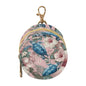 Pacifier Holder with Clip Pacifier Case for Diaper Bag Round Baby Pacifier Pouch Box Bag Portable Sea Turtles and Pink Hibiscus