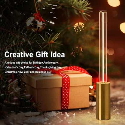 Portable Cordless Lamp, 3-Way Touch USB Rechargeable Battery Operated Table Lamp, Minimalist Small Lamp for Bedside and Kitchen, Ambient Light for Dining and Bar, Gold