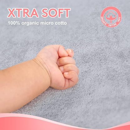 TBEZY Baby Hooded Towel with Unique Animal Design Ultra Soft Thick Cotton Bath Towel for Newborn (Elephant)