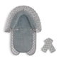 Infant Car Seat Insert, Baby Car Seat Head & Body Support with 2 Straps Pads, Ultra Soft Newborn Preemie Carseat Insert Cushion for Girls Boys, Fits Car Seat, Stroller, Swing, Bouncer, Grey