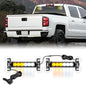 Nilight 12LED Emergency Strobe Traffic Advisor Light Bar 2 in 1 Amber White Dash Warning Safety Flashing Lights Front/Rear Windshield Construction Lights for Trucks Cars Plow Police Vehicles