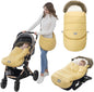 LAT Baby Warm Bunting Bag Universal,Extended and Removable,Stroller Sleeping Bag Cold Weather,Waterproof Toddler Footmuff
