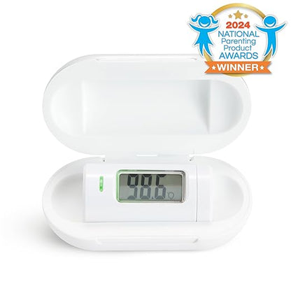 Munchkin Forehead Baby Thermometer for Newborns, Kids and Adults, No Touch, Infrared, Fast 1 Second Digital Reading, Travel Case, White