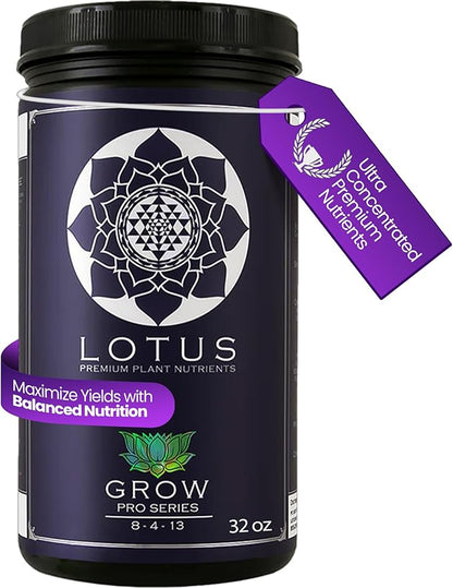 Grow Pro Series - Hydroponic Plant Nutrients and Fertilizer, Water Soluble Plant Food - Massive Roots, Made for Coco Coir, Hydro, & Soil, Enhances Flowering & Fruiting, Indoor & Outdoor Grows 32oz