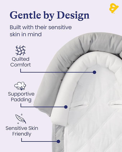 GoldBug Baby & Toddler 2-in-1 Duo Head Support for Car Seats - Grey