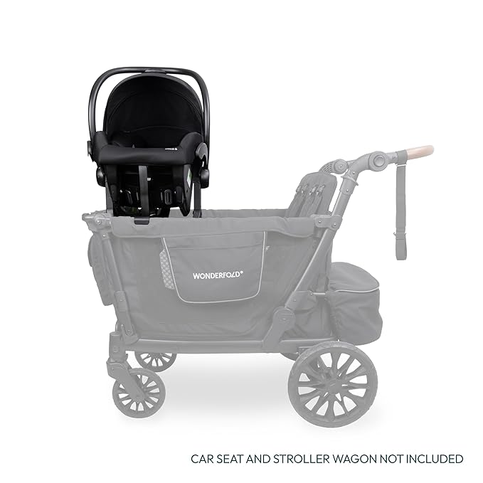 WONDERFOLD Infant Car Seat Adapter for Cybex, Nuna, Maxi-COSI Car Seat - Full 360-Degree Rotation, Easy to Install & Folds with Wagon Stroller, W2 Pro Series