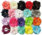 Baby Girls Chiffon Flower Hair Clips with Rhinestones and Pearl,YYCRAFT 40 pcs Party Wedding 2" Hair Accessory for Kids Toddler Infant Girls(20 colors)