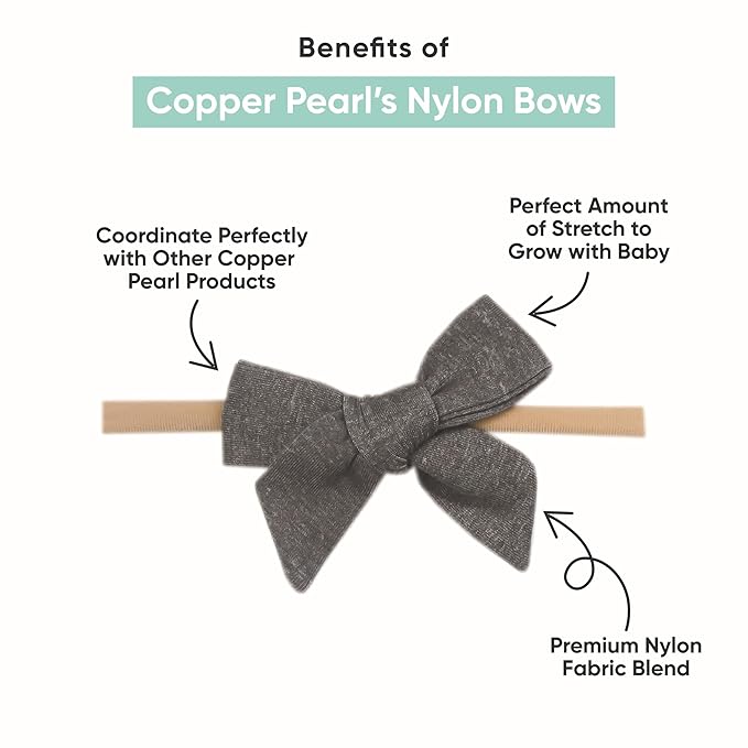 Copper Pearl Classic Baby Bow Coastal