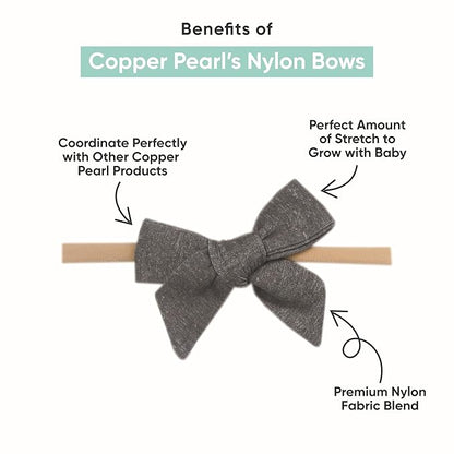 Copper Pearl Classic Baby Bow Coastal