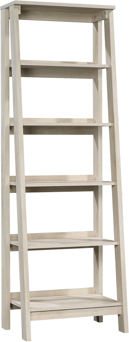 Sauder Trestle 5 Bookcase/Book Shelf, L: 23.54" x W: 16.61" x H: 71.14", Chalked Chestnut finish