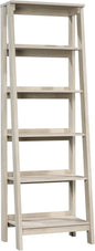 Sauder Trestle 5 Bookcase/Book Shelf, L: 23.54" x W: 16.61" x H: 71.14", Chalked Chestnut finish