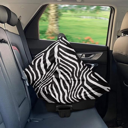 Forchrinse Zebra Stripes Baby Car Seat Canopy for Boys Girls-Soft Nursing Breastfeeding Cover Multi-use Stroller Cover Washable